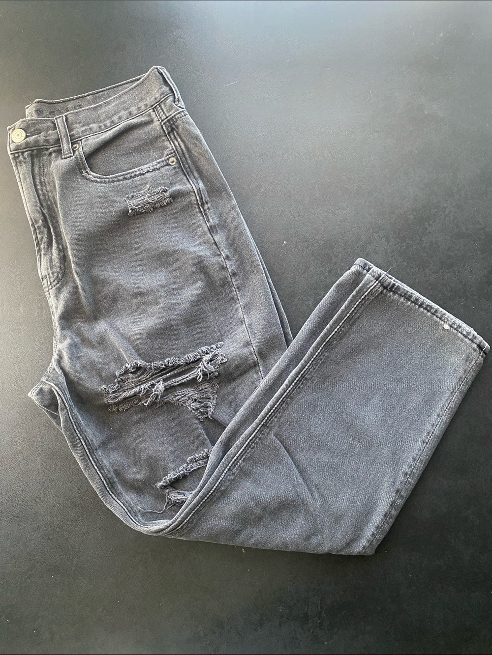 American Eagle Distressed Mom Jeans
